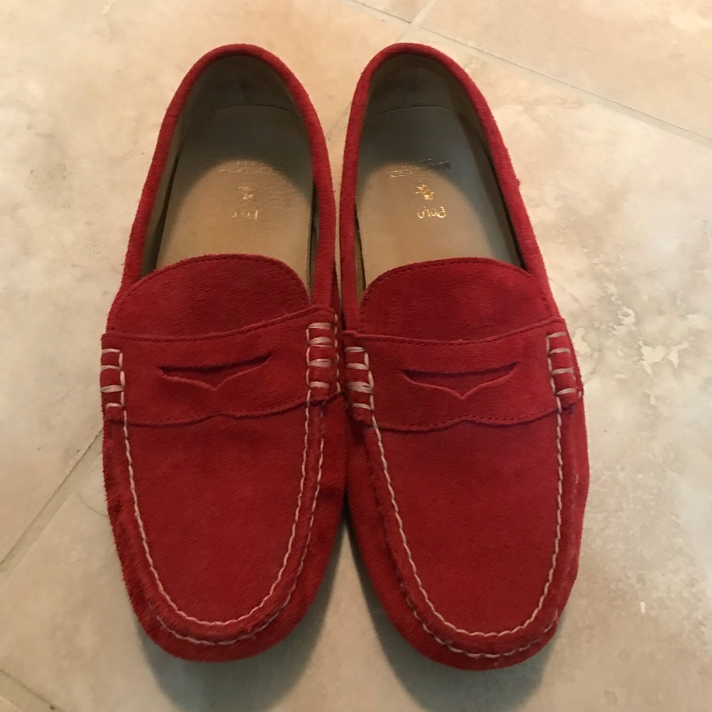 EUC red polo loafers 👞